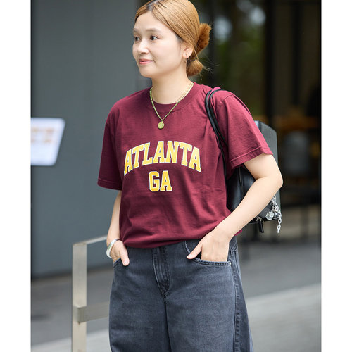 日本直邮JOURNAL STANDARD 女士 复古学院风纯棉T恤 260704003610