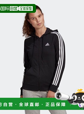 日本直邮adidas W ESS 3S SJ 运动套头连帽卫衣 28853-GL0798