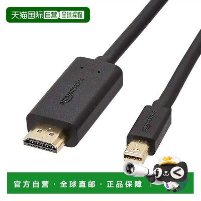 【日本直邮】适用于平板电脑的Mini DisplayPort转HDMI转换线 1.8