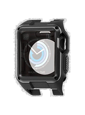 【日本直邮】ELECOM Apple Watch 表盘外壳 42mm ZEROSHOCK 色黑
