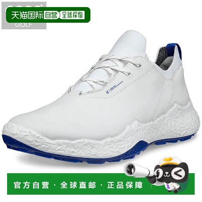 日本直邮ECCO 男士 BIOM H5 系带无钉高尔夫球鞋138014 61109白色