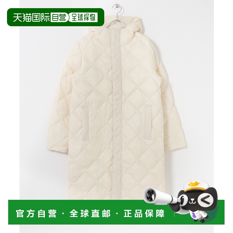 1h可退 日本直邮TAION 女装长款连帽羽绒服 95%羽绒 高保暖轻盈设