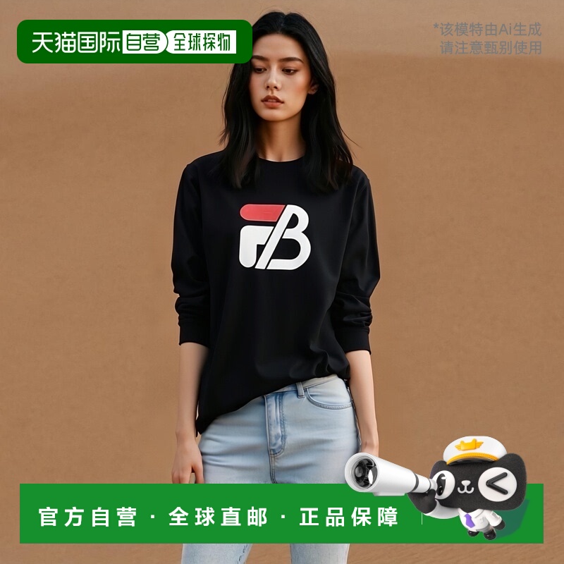 日本直邮FILA x BE:FIRST 长 T 白色 (01) 黑色 (08) 红色 (11) F