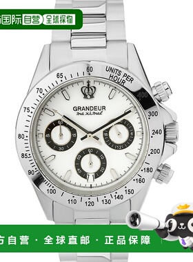 日本直邮GRANDEUR日本制造计时码表高品质男士手表JGR004W1