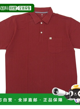 日本直邮Mont-bell 男士女士 Polo 衫 XS-XL 酒红色 WRD KAMICO P