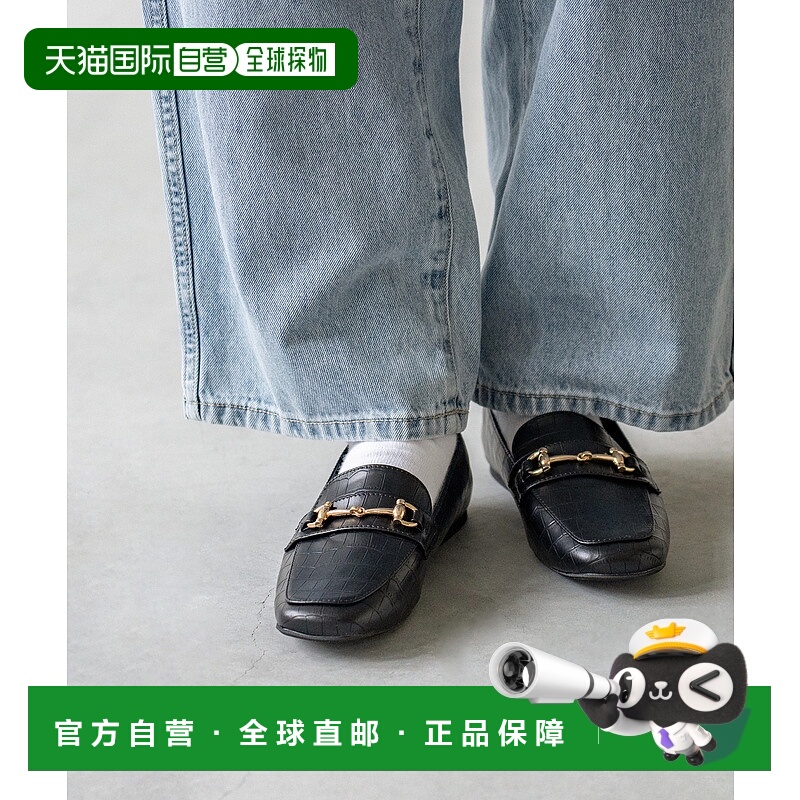 【日本直邮】Menue menue Square 到 Bit 乐福鞋 (1025 Black Cro