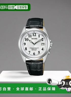 日本直邮 REGUNO 太阳能技术无线电手表皮革表带白色 KS3-115-20