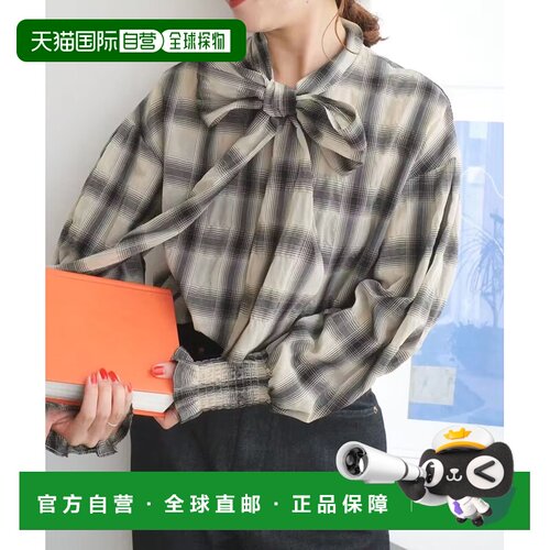 日本直邮Spick & Span 女装 奥布雷波点系带衬衫 26051200900030