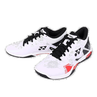 日潮跑腿YONEX尤尼克斯 男女羽毛球鞋 白黑 22 SHBELZ3MD-141运动
