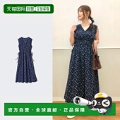 棉质褶皱连衣裙图案无袖 OFF 日潮跑腿UNIQLO优衣库 WHITE WOM