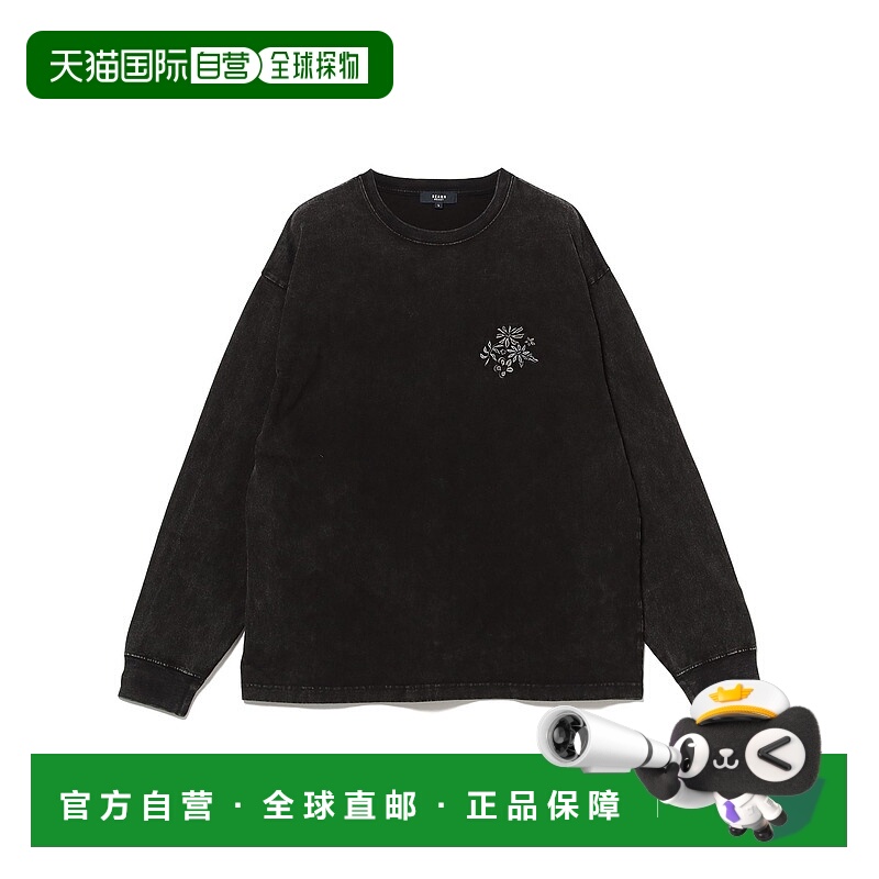 1h可退 日本直邮BEAMS HEART 男女同款 花纹刺绣长袖T恤 42140315