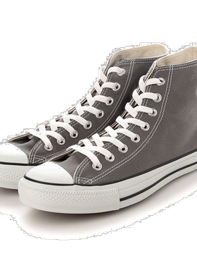 【日本直邮】Converse匡威女士帆布鞋灰色高帮平底经典款舒适百搭