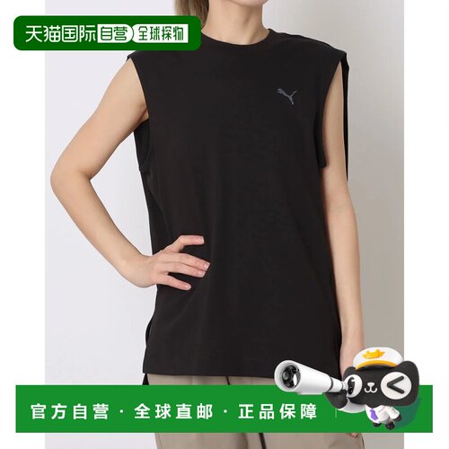 日本直邮PUMA 女士无袖T恤 ESS ELEVATED MX SL 黑色