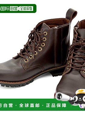 【日本直邮】Daytona摩托车骑行靴牛皮革马丁靴23.5cm深棕 17129