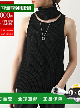 日本直邮Liviana Conti 背心 L4SC22 女式棉质针织无袖高领罗纹背
