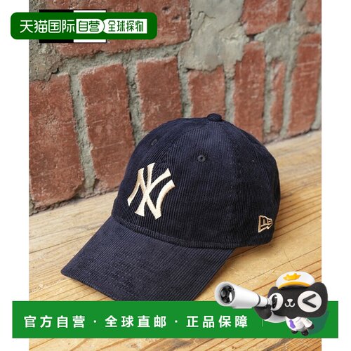 日本直邮NEW ERA 9TWENTY New York Yankees 灯芯绒棒球帽 藏青色