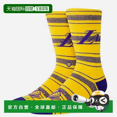 日本直邮STANCE SOCKS 湖人队“想家”船袜男女士A556D25LHC