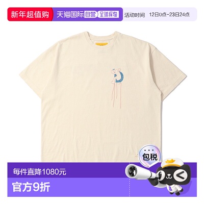 1h可退 日本直邮DISCOVERED男女同款宽松损坏加工半袖T恤 联名设l