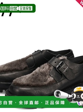 日本直邮Trippen Transform 女士真皮僧侣鞋皮革和毛皮拼接TRANSF