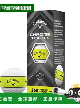 日本直邮CALLAWAY 高尔夫球 CHRM TOUR X 套装（3个入）