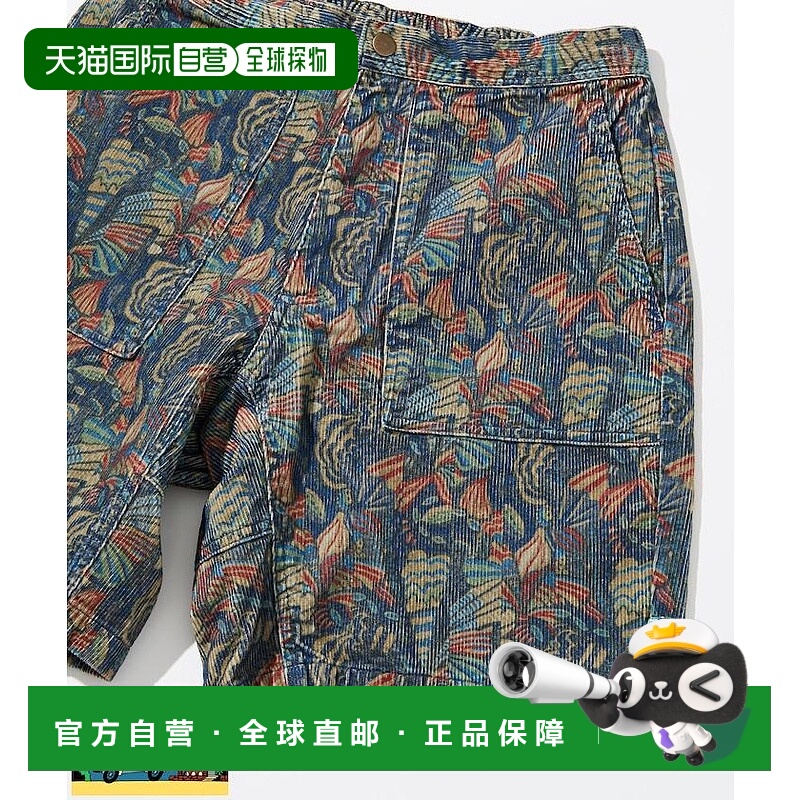1h可退 日本直邮FREAK'S STORE 男士印花夏季灯芯绒贝克短裤 1045