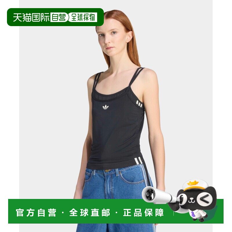 日本直邮adidas女装双层面料三叶草Logo背心 2026春夏款 7226SS/,