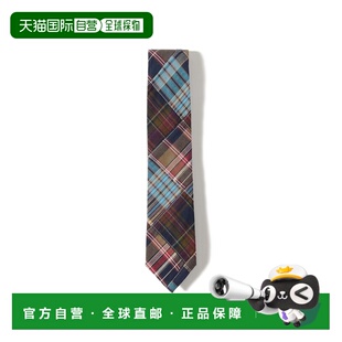 1h可退 日本直邮BROCKLEHURST 男装 全棉拼接马德拉斯格纹领带 21