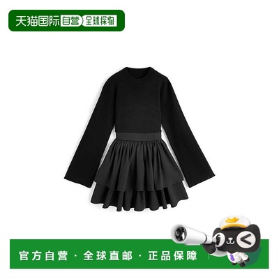 日本直邮日潮 GRL针织拼接后背系带 TIERED 连衣裙迷你裙子RU1293