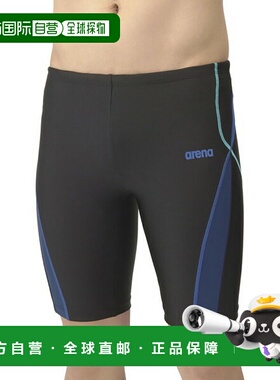 日本直邮ARENA 男士健身半腿泳衣 AS5SWF67M-BKBL