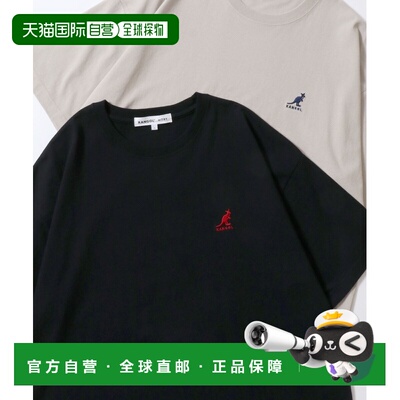 日本直邮KANGOL男女同款宽松版型 Kangaroo刺绣半袖T恤 011503006