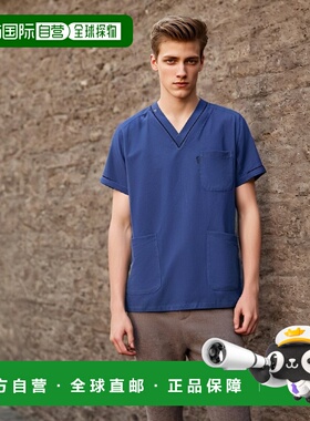 【日本直邮】Mizunoo 医用手术服 男女皆宜高度耐用 深蓝色S MZ00