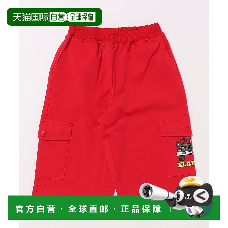 1h可退 日本直邮XLARGE KIDS 儿童5分裤 带趣味猩猩印花 9461150