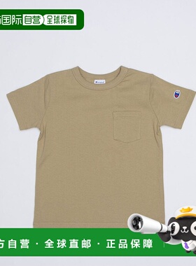 日本直邮 Champion 儿童半袖T恤 左胸带口袋 [CK-T303]短袖