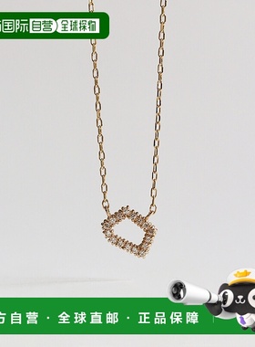 1h可退 日本直邮cui-cui 世界小钻石 五边形 黄金K10YG 长链项链