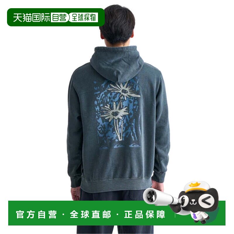 日本直邮Quiksilver CRAZY DAISY 连帽套头卫衣 24FWQPO244065BLK