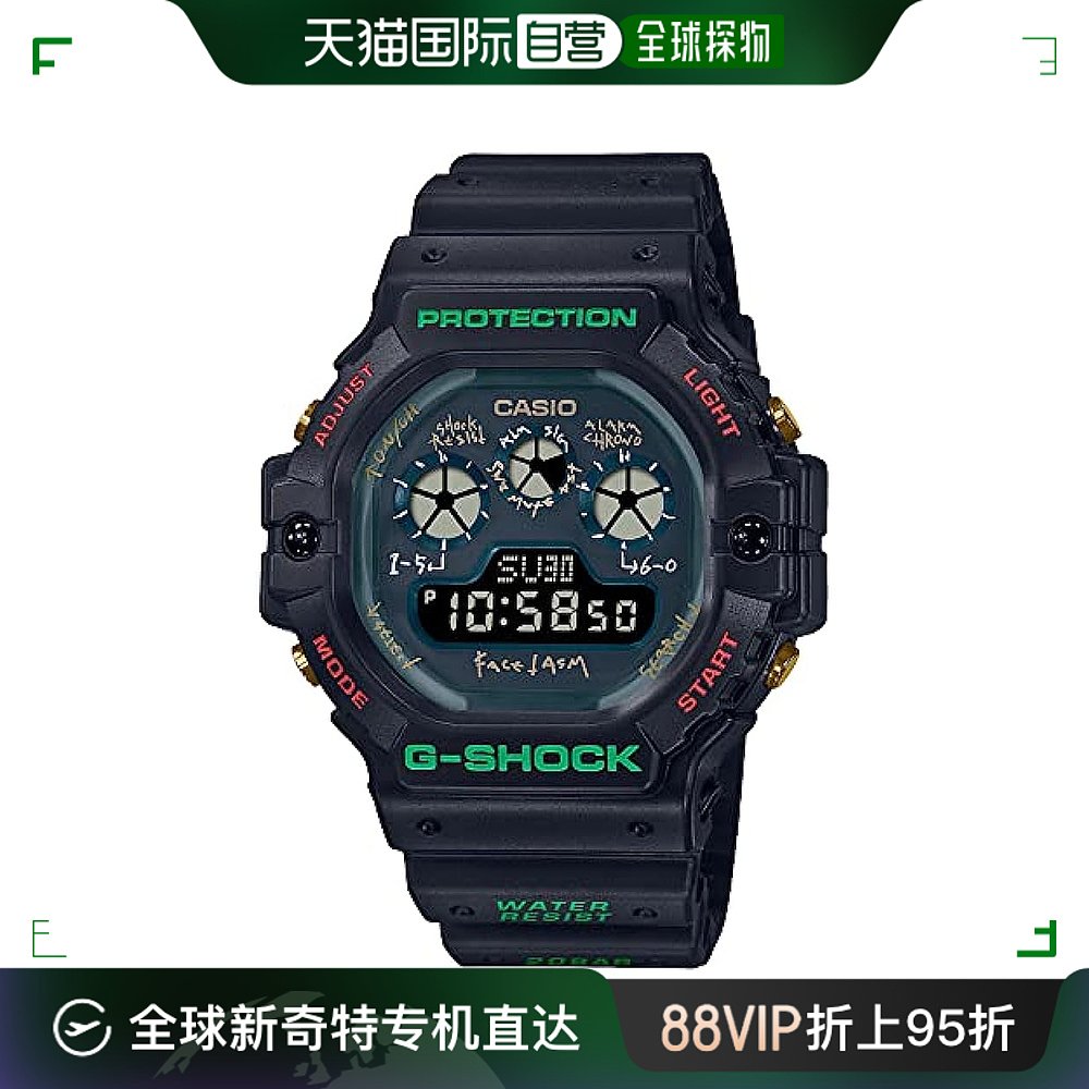 【日本直邮】G Shock卡西欧手表男款抗震运动表黑色DW-5900FA-