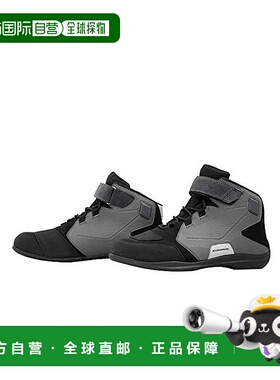 【日本直邮】KOMINE骑行鞋摩托车防水BK-088高帮系带鞋舒适黑色