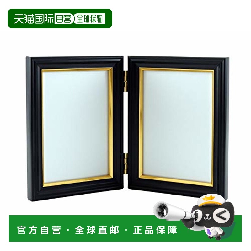 【日本直邮】Fujicolor富士胶片 人像框L 2面黑木无反光玻璃40721