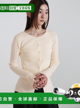 1h可退 日本直邮select MOCA 女装 2WAY宽松长袖针织开衫 小领口