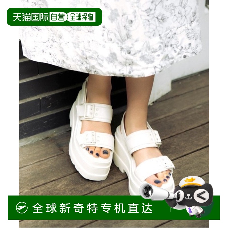 1h可退 日本直邮R&E女士厚底三层sole方头W扣带凉鞋 71273/RE7127