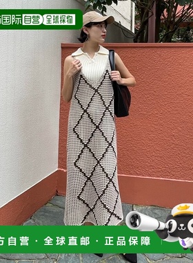 1h可退 日本直邮VICKY女士镂空编织针织反穿吊带长裙《可手洗》 2