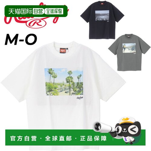 日本直邮Rawlings 男士短袖 T 恤 Rawlings 照片 T 恤棒球运动服