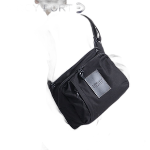 日本直邮BAGGY PORT 斜挎包 A4 轻质黑色身体包斜挎包帆布 10 号