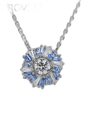 日本直邮施华洛世奇 SWAROVSKI 项链 Idyllia 吊坠蓝色 x 透明 56