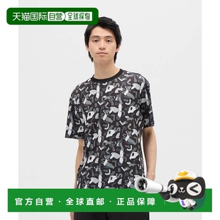 图形T恤速干运动半袖 Screening 跑步 Sun 日本直邮