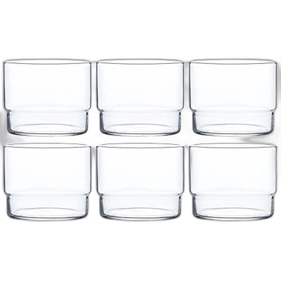 日本直邮TOYO SASAKI GLASS东洋佐佐木矮圆玻璃杯280ml6个装