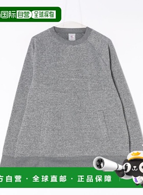 日本直邮JEMORGAN男女同款仿针织质感抓绒套头衫 宽松盒型秋冬保