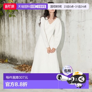 日本直邮ELENDEEK V领设计 女装 针织连衣裙 5125 紧身A字 1h可退