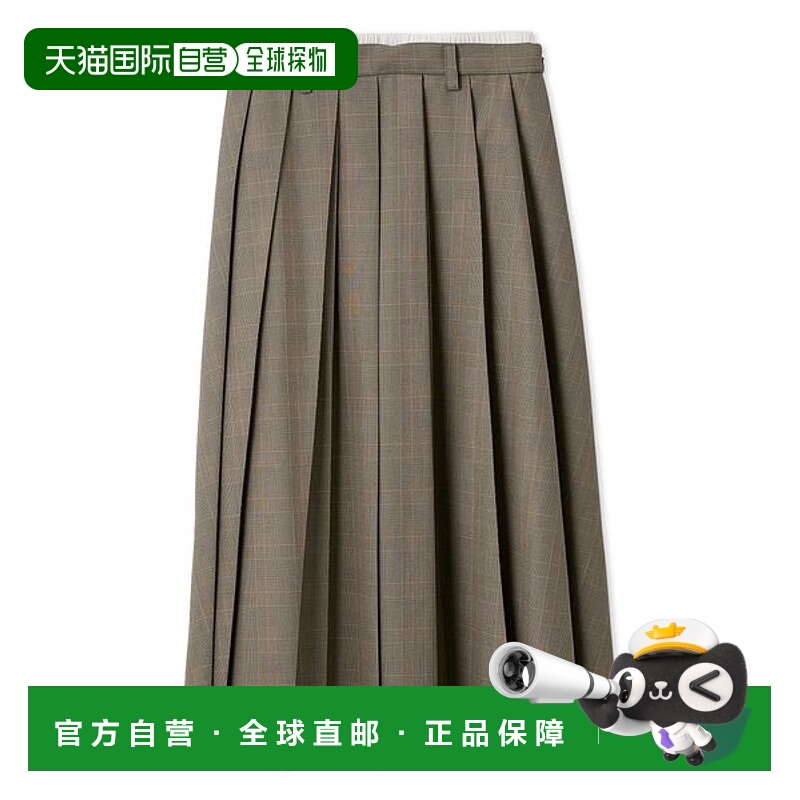 1h可退 日本直邮Mila Owen 女装 双腰头不规则褶皱半身裙 09WFS25