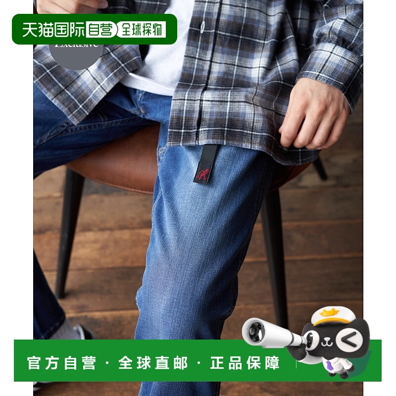 1h可退 日本直邮Gramicci 男装有机棉别注款登山风休闲直筒牛仔裤